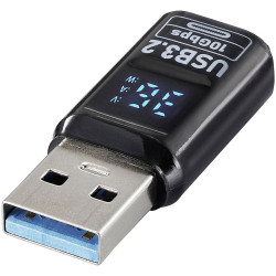 Renkforce RF-6826678 Adapter USB-A Plug USB-C Skt USB3.2 PD36W Digital Display