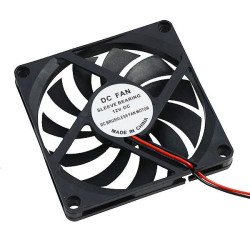 80 x 80 x 10mm Axial Sleeve Bearing Fan 12V