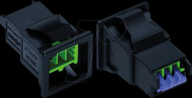 893-2012 Snap-In-Stecker, 2-polig, Kod. E, grün