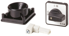 Uchwyt obrotowy zamknięcie zamknięcia do Wyłącznik odłączania P1, wyłącznik odłączania P3 kolor Czarny IP65 Eaton