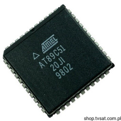 AT89C51-20JI 8Bit MCU 32kBit Flash SMD-PLCC44 ATMEL PROG