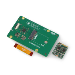 Hat AI! Dual Edge Coral TPU Bundle - adapter Dual Coral TPU PCIe do Raspberry Pi 5
