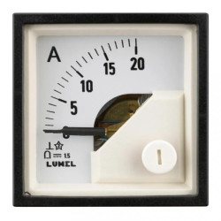 Amperomierz analogowy 48x48 I:IP65 A210:zakr.pom.25A MA16