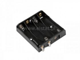 Koszyk na baterie 4xR6 ( IIII ) 1 strona + styk