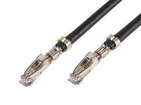 Wstępnie zaciskane przewody, seria: Micro-Lock Plus, 22AWG, dł.: 225mm