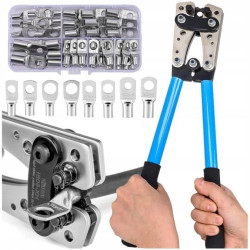 ZACISKARKA DO KABLI TULEJEK KOŃCÓWEK PRASKA KONEKTORÓW 6 - 50 ZESTAW 60 SZT