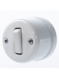 CERAMICZNY PRZYCISK DZWONKOWY NATYNKOWY KLAWISZOWY BIAŁY CPDNTKLW