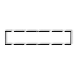 Ramka wypełniająca pięciokrotna serii DECO czarny mat 12DRW-5