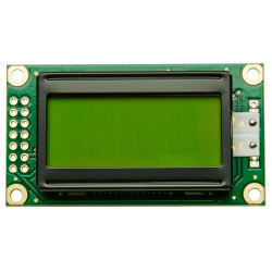 Winstar WH0802A-YYH-JT 8x2 LCD Display Yellow/green LED Backlight