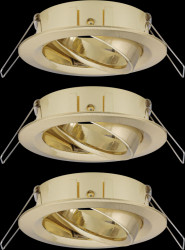 92489 Installation frame for recessed spotlights, max. 3x10 W, 50°, ro