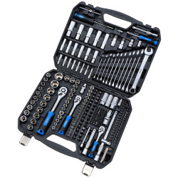 Draper 24232 HI-TORQ® Metric Socket and Bit Set, 1/4, 3/8 and 1/2 Sq Dr 219Pc