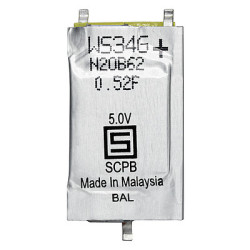 Capacitor 3-15Capacitor 3-424, SupercapSCPB, 5.00V 90mF