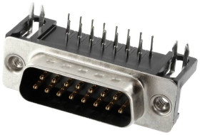 Connfly DS1037-15MNBKT7-0CC Listwa męska D-Sub DS1037-15MNBKT7-0CC, rzędy: 2, styki: 15, 1 szt.