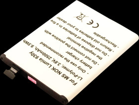 13289 Smartphone battery for Microsoft devices, Li-Po, 2500 mAh