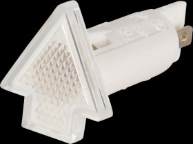 1.69.507.145/1002 Indicator, 28 V, bulb, 10 mm, arrow-shaped, clear