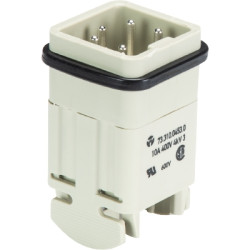 Wkład stykowy męski 4-pinowe Wieland 10A Męski Śruba