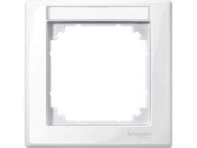 MERTEN M-SMART Ramka 1 pojedyncza z polem opisowym biały polarny MTN470119 SCHNEIDER ELECTRIC