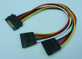 KABEL SATA-&gt;2xSATA ZASIL. HDD/SSD