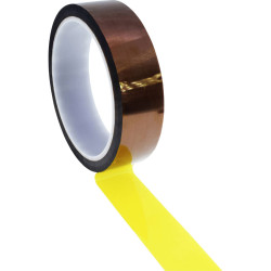 Quadrios 2010EC137 ESD tape brown yellow 33 m x 10 mm for labels and signs