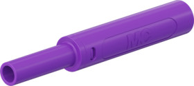 4 mm socket, screw connection, 2.5 mm², mounting Ø 9.6 mm, CAT II/CAT III, purple, 66.2054-26