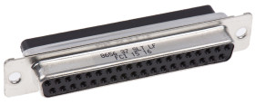 Złącze D-Sub 37-pinowe Żeński Proste Montaż na kablu raster 2.76mm