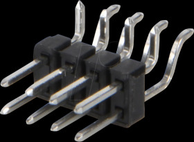 SL 28 SMD THR 058 08Z Male header 2.54 mm, 2x4, SMT+THT