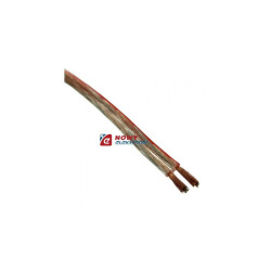 Przewód głośnikowy 2x0,75 OFC Miedź przeźroczysty