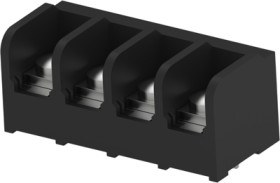 Terminal block, 4 pole, 0.326-5.26 mm², black, PCB connection, 30 A, 8-1437657-0