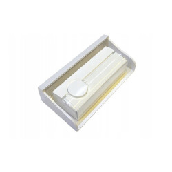 Przycisk dzwonkowy PDJ-213P + daszek ochronny podświetlany 1A/250V zestaw