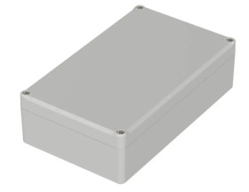 ABS enclosure, (L x W x H) 200 x 120 x 57 mm, light gray (RAL 7035), IP65, 63214300