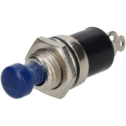 R-TECH 780523 Miniature Push to Make Switch Blue