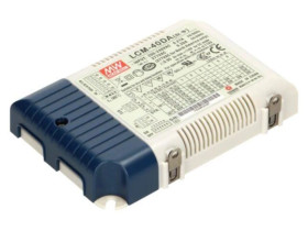 LCM-40DA Zasilacz impulsowy, LED, 42W, 2÷100VDC, 350÷1050mA, 180÷295VAC