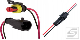 Wiązka 2pin SUPERSEAL KABEL(8cm) złącze hermetyczne;IP67;