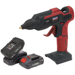 Sealey CP20VGGKIT Cordless Glue Gun Kit 20V - 2 Batteries