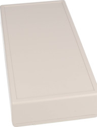 ABS handheld enclosure, (L x W x H) 220 x 110 x 44 mm, light gray (RAL 7035), IP54, 1599HSGYBAT