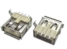 GNIAZDO USB typ A SMD BIAŁE (2szt)