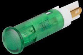 QS61XXG12 Indicator LED, 12 V DC, 6 mm, FASTON, green