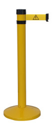 Słupek taśmy długość taśmy 4m Słupek odgradzający Żółty