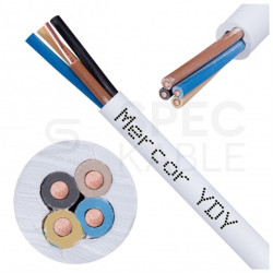 Kabel instalacyjny YDY 4x1,5mm2 biały 450/750V drut Mercor