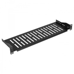 Półka stała do szafy RACK 19 1U 200mm czarna NEKU