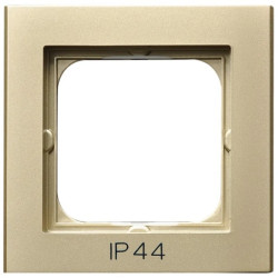 SONATA Ramka pojedyncza do łączników IP44 szampański złoty RH-1R/39