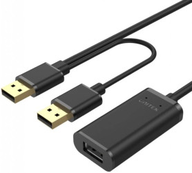 Kabel przedłużacz aktywny USB 2.0 A (wtyk / gniazdo) 10m UNITEK Y-278