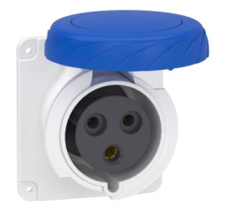 Złącze przemysłowe - zasilające 32A Gniazdo 250 V 2P + E Schneider Electric Szary Montaż na panelu IP67