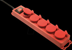 349.046 distribution socket 5x CEE7/3, IP44, 4.5m