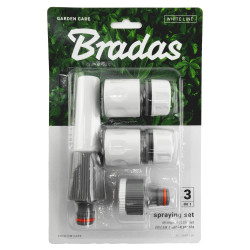 Zestaw 4-elementowy na wąż 1/2" - blister WHITE LINE BRADAS WL-5500-12K