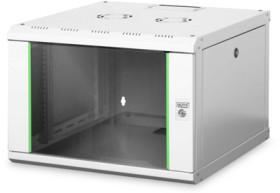 Wall enclosure, 7 U, (H x W x D) 420 x 600 x 600 mm, IP20, sheet steel, light gray, DN-19 07U-6/6