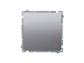 SIMON BASIC Wyłącznik zwierny przycisk "światło" (moduł) zaciski śrubowe stal inox BMS1A.01/21 KONTAKT SIMON
