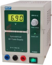 Zasilacz lab symetryczny SPN15-1C +15V/-15V/1A DC MCP