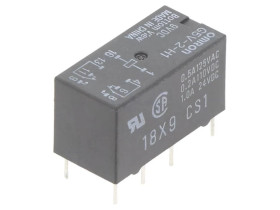 Przekaźnik elektromagnetyczny DPDT Ucewki 9VDC 0,5A/125VAC G5V-2-H1 9VDC G5V2-H1-9