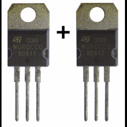 BD911 + BD912 para komplementarna HFE 100V 15A TO220 MOROCCO testowane